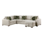 8548*5SC15ACLA (5)4-Piece Sectional with Reversible Chaise, Pull-out Bed, Hidden Storage and Click Motion Back - 8548*5SC15ACLA