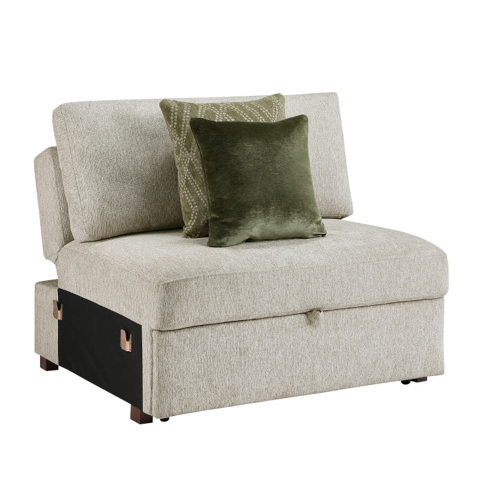 8548*5SC15ACLA (5)4-Piece Sectional with Reversible Chaise, Pull-out Bed, Hidden Storage and Click Motion Back - 8548*5SC15ACLA