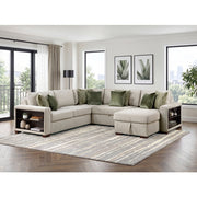 8548*5SC15ACLA2 (5)4-Piece Sectional with Reversible Chaise, Pull-out Bed, Hidden Storage and Click Motion Back - 8548*5SC15ACLA2