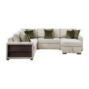 8548*5SC15ACLA2 (5)4-Piece Sectional with Reversible Chaise, Pull-out Bed, Hidden Storage and Click Motion Back - 8548*5SC15ACLA2