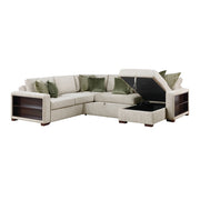 8548*5SC15ACLA2 (5)4-Piece Sectional with Reversible Chaise, Pull-out Bed, Hidden Storage and Click Motion Back - 8548*5SC15ACLA2