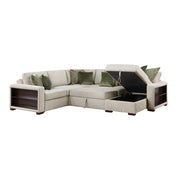 8548*5SC15ACLA2 (5)4-Piece Sectional with Reversible Chaise, Pull-out Bed, Hidden Storage and Click Motion Back - 8548*5SC15ACLA2