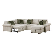8548*5SC15ACLA4 (5)4-Piece Sectional with Reversible Chaise, Pull-out Bed, Hidden Storage and Click Motion Back - 8548*5SC15ACLA4