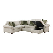 8548*5SC15ACLA4 (5)4-Piece Sectional with Reversible Chaise, Pull-out Bed, Hidden Storage and Click Motion Back - 8548*5SC15ACLA4