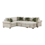 8548*5SC15ACLA4 (5)4-Piece Sectional with Reversible Chaise, Pull-out Bed, Hidden Storage and Click Motion Back - 8548*5SC15ACLA4