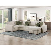 8548*5SCACCLA (5)4-Piece Sectional with Reversible Chaise, Pull-out Bed, Hidden Storage and Click Motion Back - 8548*5SCACCLA