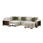 8548*5SCACCLA2 (5)4-Piece Sectional with Reversible Chaise, Pull-out Bed, Hidden Storage and Click Motion Back - 8548*5SCACCLA2