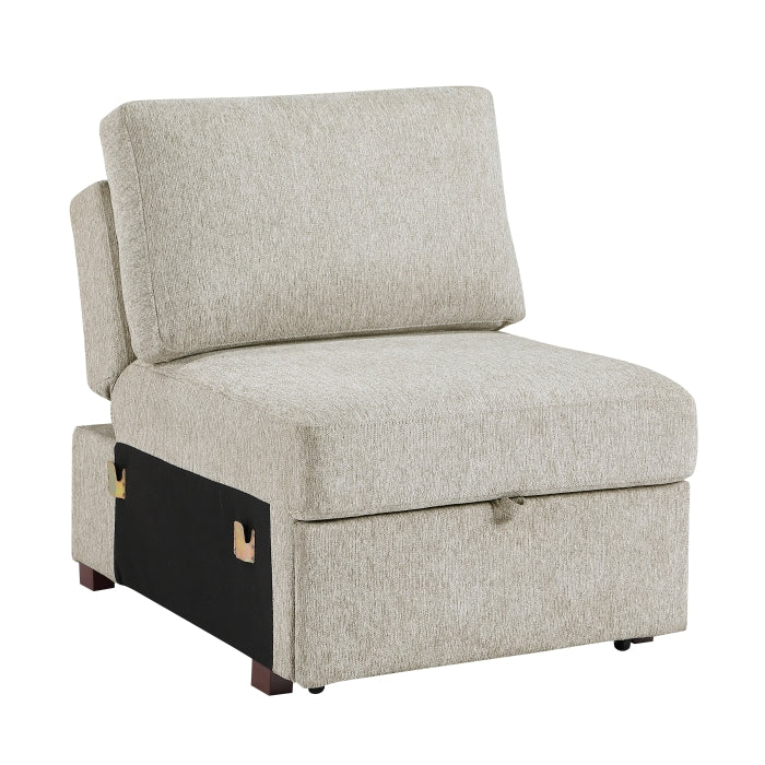 8548*5SCACCLA4 (5)4-Piece Sectional with Reversible Chaise, Pull-out Bed, Hidden Storage and Click Motion Back - 8548*5SCACCLA4