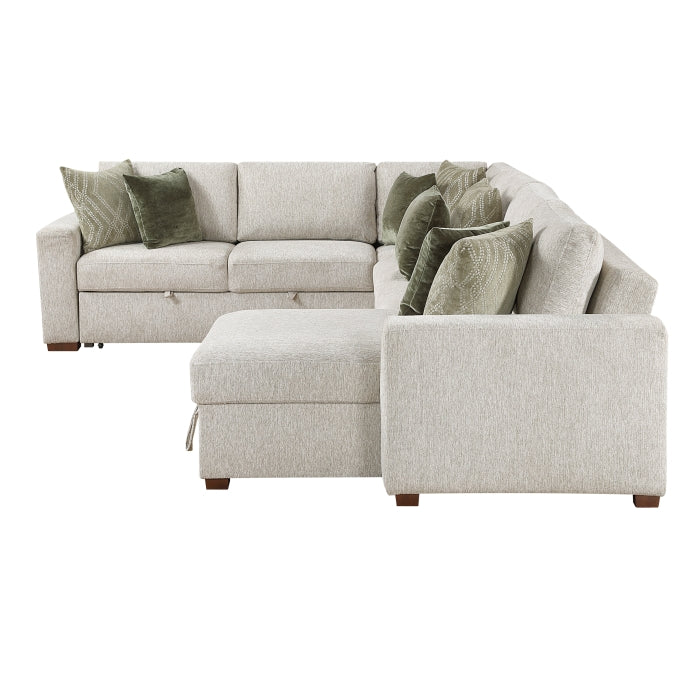 8548*5VC2ACR2ACLA (5)4-Piece Sectional with Reversible Chaise, Pull-out Bed and Hidden Storage - 8548*5VC2ACR2ACLA
