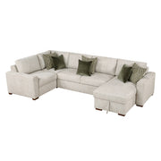 8548*5VC2ACRACA (5)4-Piece Sectional with Convertible and Reversible Chaise,  Hidden Storage, Click Motion Back - 8548*5VC2ACRACA