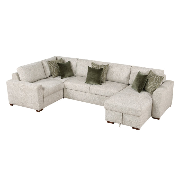 8548*5VC2ACRACA (5)4-Piece Sectional with Convertible and Reversible Chaise,  Hidden Storage, Click Motion Back - 8548*5VC2ACRACA