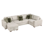 8548*5VC2ACRACA (5)4-Piece Sectional with Convertible and Reversible Chaise,  Hidden Storage, Click Motion Back - 8548*5VC2ACRACA