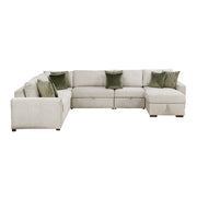 8548*6SC15ACLA (6)5-Piece Sectional with Reversible Chaise, Pull-out Bed, Hidden Storage and Click Motion Back - 8548*6SC15ACLA