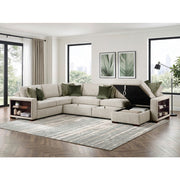 8548*6SC15ACLA2 (6)5-Piece Sectional with Reversible Chaise, Pull-out Bed, Hidden Storage and Click Motion Back - 8548*6SC15ACLA2