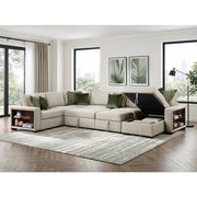 8548*6SC15ACLA2 (6)5-Piece Sectional with Reversible Chaise, Pull-out Bed, Hidden Storage and Click Motion Back - 8548*6SC15ACLA2