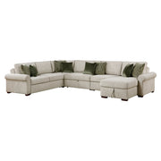 8548*6SC15ACLA4 (6)5-Piece Sectional with Reversible Chaise, Pull-out Bed, Hidden Storage and Click Motion Back - 8548*6SC15ACLA4