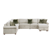 8548*6SC15ACLA4 (6)5-Piece Sectional with Reversible Chaise, Pull-out Bed, Hidden Storage and Click Motion Back - 8548*6SC15ACLA4