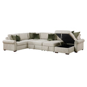 8548*6SC15ACLA4 (6)5-Piece Sectional with Reversible Chaise, Pull-out Bed, Hidden Storage and Click Motion Back - 8548*6SC15ACLA4