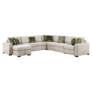 8548*6SCACCLA (6)5-Piece Sectional with Reversible Chaise, Pull-out Bed, Hidden Storage and Click Motion Back - 8548*6SCACCLA
