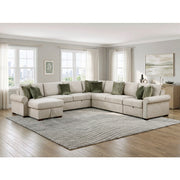 8548*6SCACCLA4 (6)5-Piece Sectional with Reversible Chaise, Pull-out Bed, Hidden Storage and Click Motion Back - 8548*6SCACCLA4