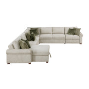 8548*6SCACCLA4 (6)5-Piece Sectional with Reversible Chaise, Pull-out Bed, Hidden Storage and Click Motion Back - 8548*6SCACCLA4
