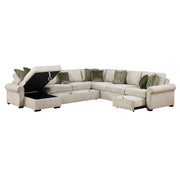 8548*6SCACCLA4 (6)5-Piece Sectional with Reversible Chaise, Pull-out Bed, Hidden Storage and Click Motion Back - 8548*6SCACCLA4