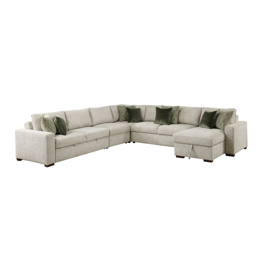 8548*6VC2ACR2ACLACA (6)5-Piece Sectional with Reversible Chaise and Pull-out Bed - 8548*6VC2ACR2ACLACA