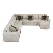 8548*6VC2ACR2ACLACA (6)5-Piece Sectional with Reversible Chaise and Pull-out Bed - 8548*6VC2ACR2ACLACA