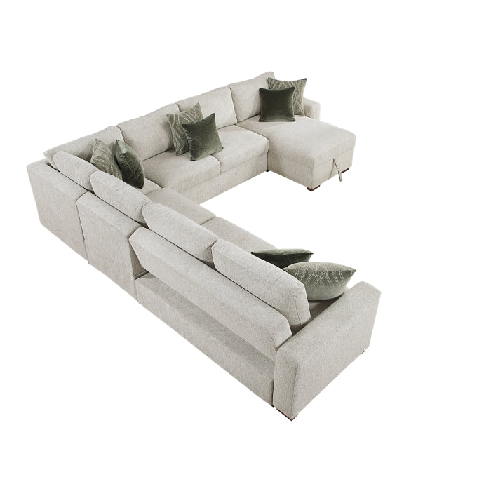 8548*6VC2ACR2ACLACA (6)5-Piece Sectional with Reversible Chaise and Pull-out Bed - 8548*6VC2ACR2ACLACA