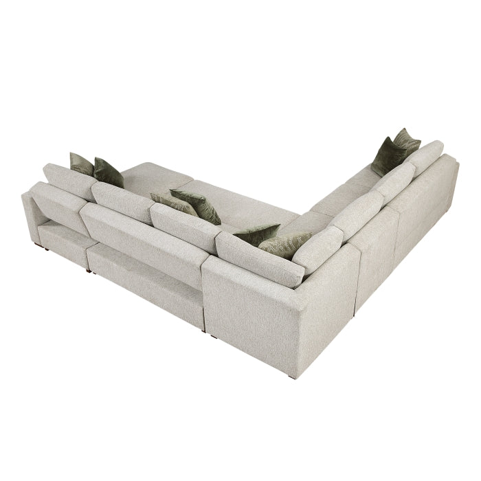 8548*6VC2ACR2ACLACA (6)5-Piece Sectional with Reversible Chaise and Pull-out Bed - 8548*6VC2ACR2ACLACA