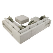 8548*6VC2ACR2ACLAOT (6)5-Piece Sectional with Reversible Chaise, Pull-out Bed and Ottoman - 8548*6VC2ACR2ACLAOT