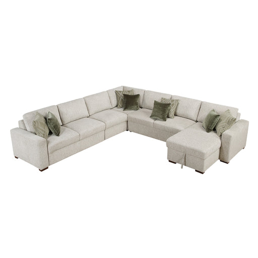 8548*6VCCR22AACA (6)5-Piece Sectional with Convertible and Reversible Chaise,  Hidden Storage, Click Motion Back - 8548*6VCCR22AACA
