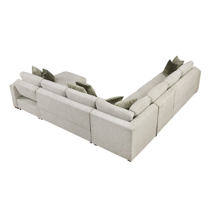 8548*6VCCR22AACA (6)5-Piece Sectional with Convertible and Reversible Chaise,  Hidden Storage, Click Motion Back - 8548*6VCCR22AACA