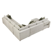 8548*6VCCR22AACA (6)5-Piece Sectional with Convertible and Reversible Chaise,  Hidden Storage, Click Motion Back - 8548*6VCCR22AACA