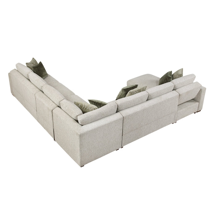8548*6VCCR22AACA (6)5-Piece Sectional with Convertible and Reversible Chaise,  Hidden Storage, Click Motion Back - 8548*6VCCR22AACA