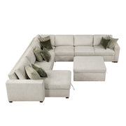 8548*7VC2ACR2ACLACAOT (7)6-Piece Sectional with Reversible Chaise, Pull-out Bed and Ottoman - 8548*7VC2ACR2ACLACAOT