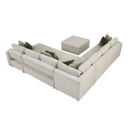 8548*7VC2ACR2ACLACAOT (7)6-Piece Sectional with Reversible Chaise, Pull-out Bed and Ottoman - 8548*7VC2ACR2ACLACAOT