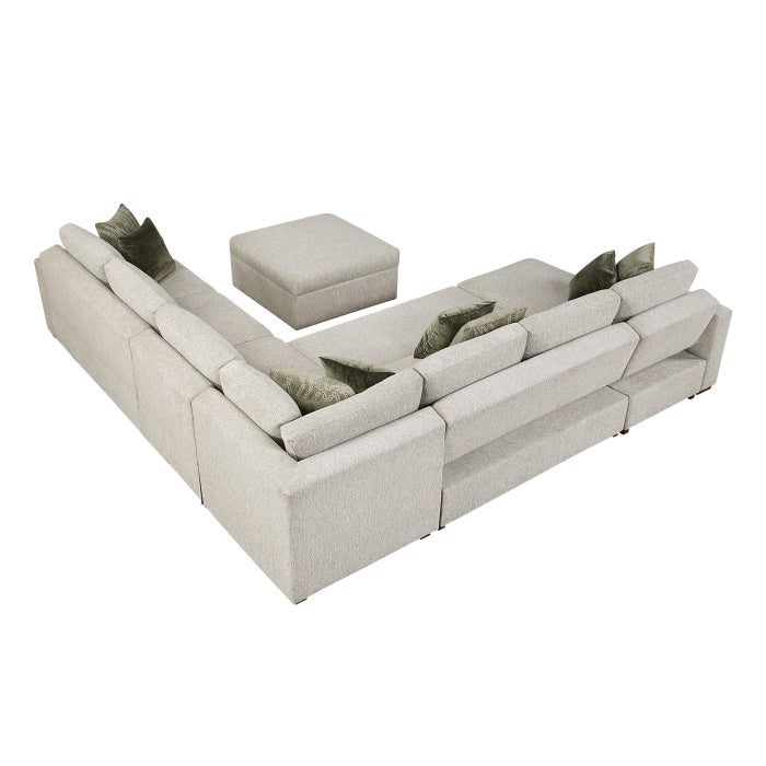 8548*7VC2ACR2ACLACAOT (7)6-Piece Sectional with Reversible Chaise, Pull-out Bed and Ottoman - 8548*7VC2ACR2ACLACAOT