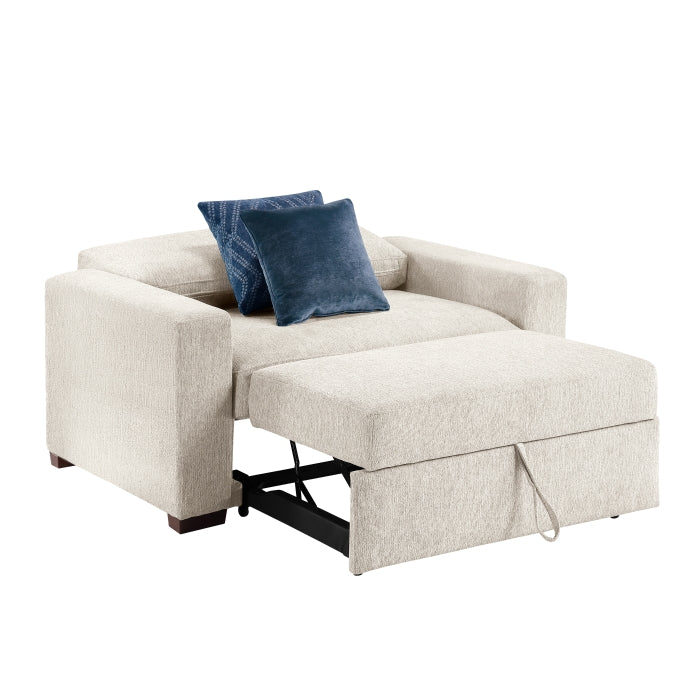 8548BE-215ACLA* (2)Convertible Chair and a half with Pull-out Bed, Click Motion Back and Two Track Arms - 8548BE-215ACLA*