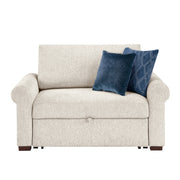 8548BE-215ACLA4* (2)Convertible Chair and Half with Pull-out Bed, Click Motion Back and Two Roll Arms - 8548BE-215ACLA4*