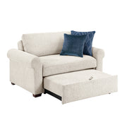 8548BE-215ACLA4* (2)Convertible Chair and Half with Pull-out Bed, Click Motion Back and Two Roll Arms - 8548BE-215ACLA4*