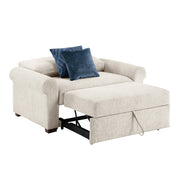 8548BE-215ACLA4* (2)Convertible Chair and Half with Pull-out Bed, Click Motion Back and Two Roll Arms - 8548BE-215ACLA4*