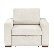 8548BE-2ACCLA2* (2)Convertible Chair with Pull-out Bed, Click Motion Back, Two Arms with Shelves and Charging Ports - 8548BE-2ACCLA2*