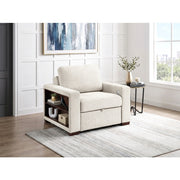 8548BE-2ACCLA2* (2)Convertible Chair with Pull-out Bed, Click Motion Back, Two Arms with Shelves and Charging Ports - 8548BE-2ACCLA2*