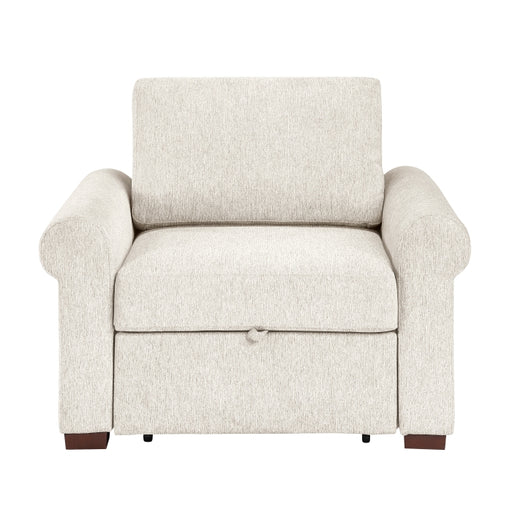 8548BE-2ACCLA4* (2)Convertible Chair with Pull-out Bed, Click Motion Back and Two Roll Arms - 8548BE-2ACCLA4*