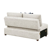 8548BE-2ACL Convertible Armless 2-Seater with Pull-out Bed and Click Motion Back - 8548BE-2ACL