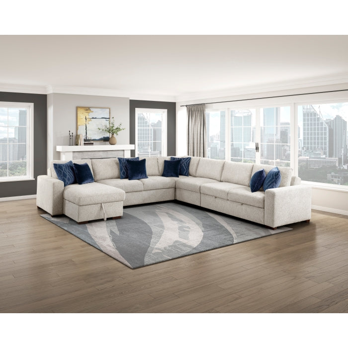 8548BE-2ACL Convertible Armless 2-Seater with Pull-out Bed and Click Motion Back - 8548BE-2ACL