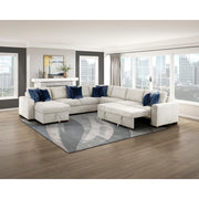 8548BE-2ACL Convertible Armless 2-Seater with Pull-out Bed and Click Motion Back - 8548BE-2ACL