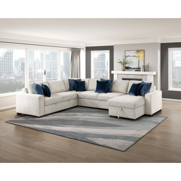 8548BE-2ACL Convertible Armless 2-Seater with Pull-out Bed and Click Motion Back - 8548BE-2ACL