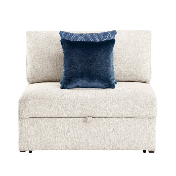 8548BE*3VC15ACLA2 (3)2-Piece Sectional with Reversible Chaise, Pull-out Bed and Hidden Storage, Click Motion Back - 8548BE*3VC15ACLA2